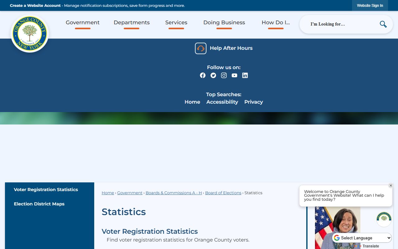 Orange County Sheriff's Office website used for Orange County jail roster lookups
