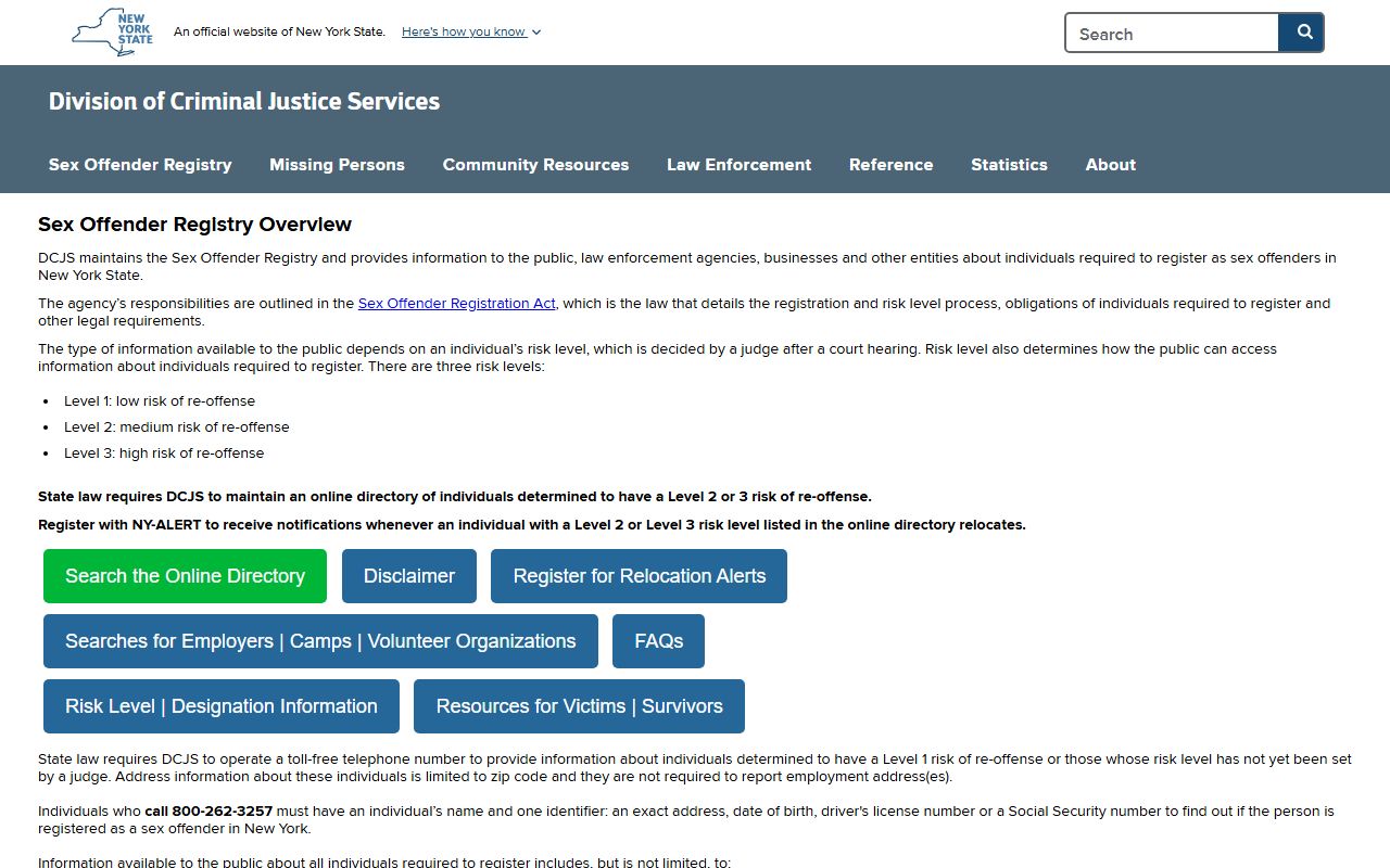 New York state resources for Southampton jail roster searches